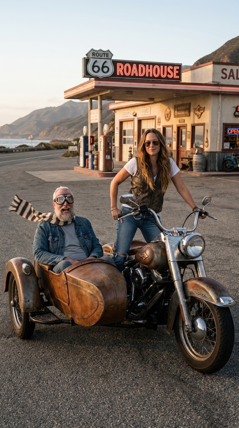 Biker Side Car — AI video template preview