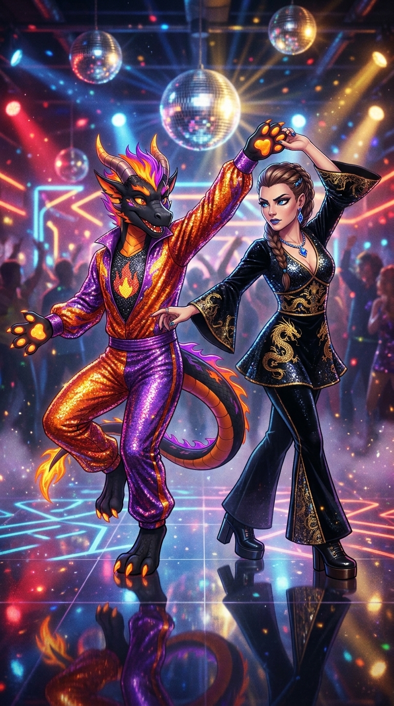 Disco Spin And Catch — AI video template preview
